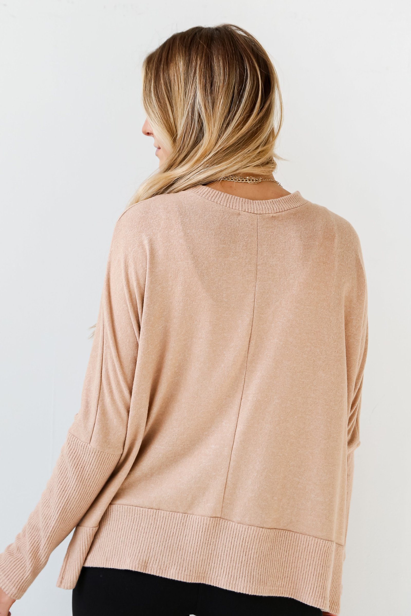 Olivia Brushed Knit Top - DU DEAL