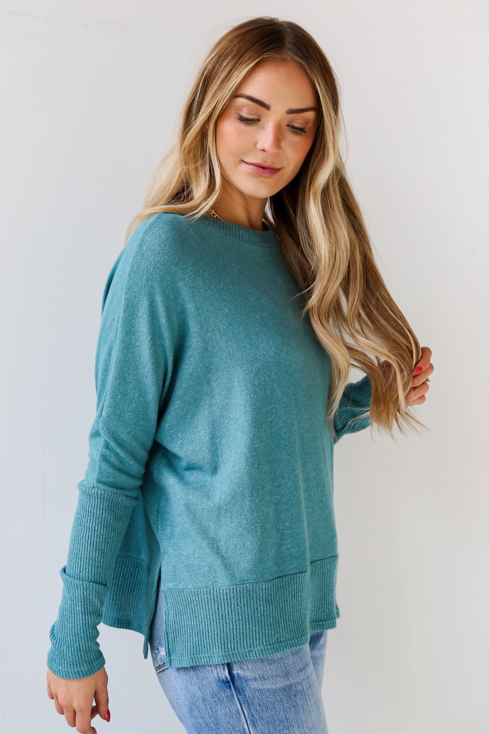 Olivia Brushed Knit Top - DU DEAL