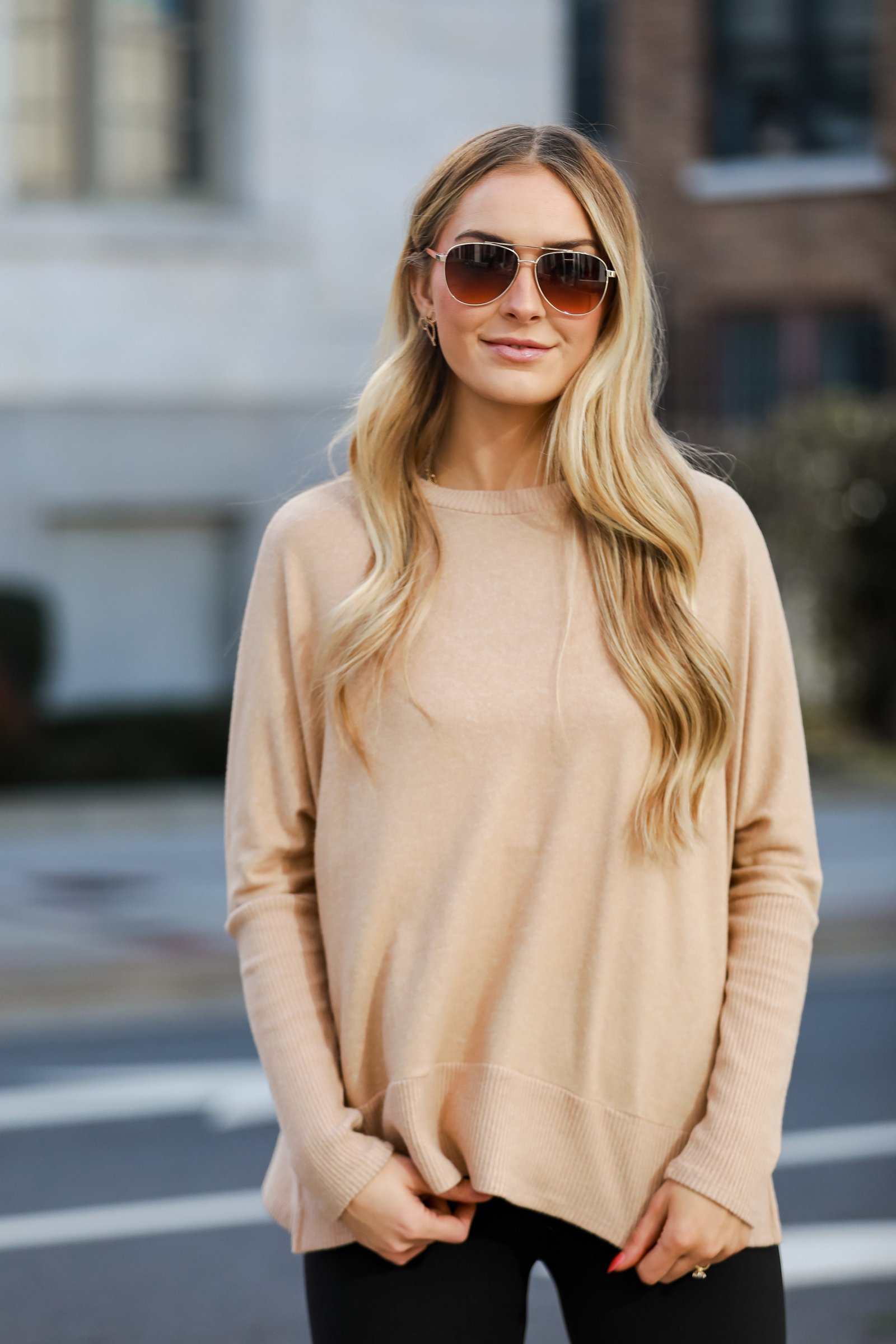 Olivia Brushed Knit Top - DU DEAL