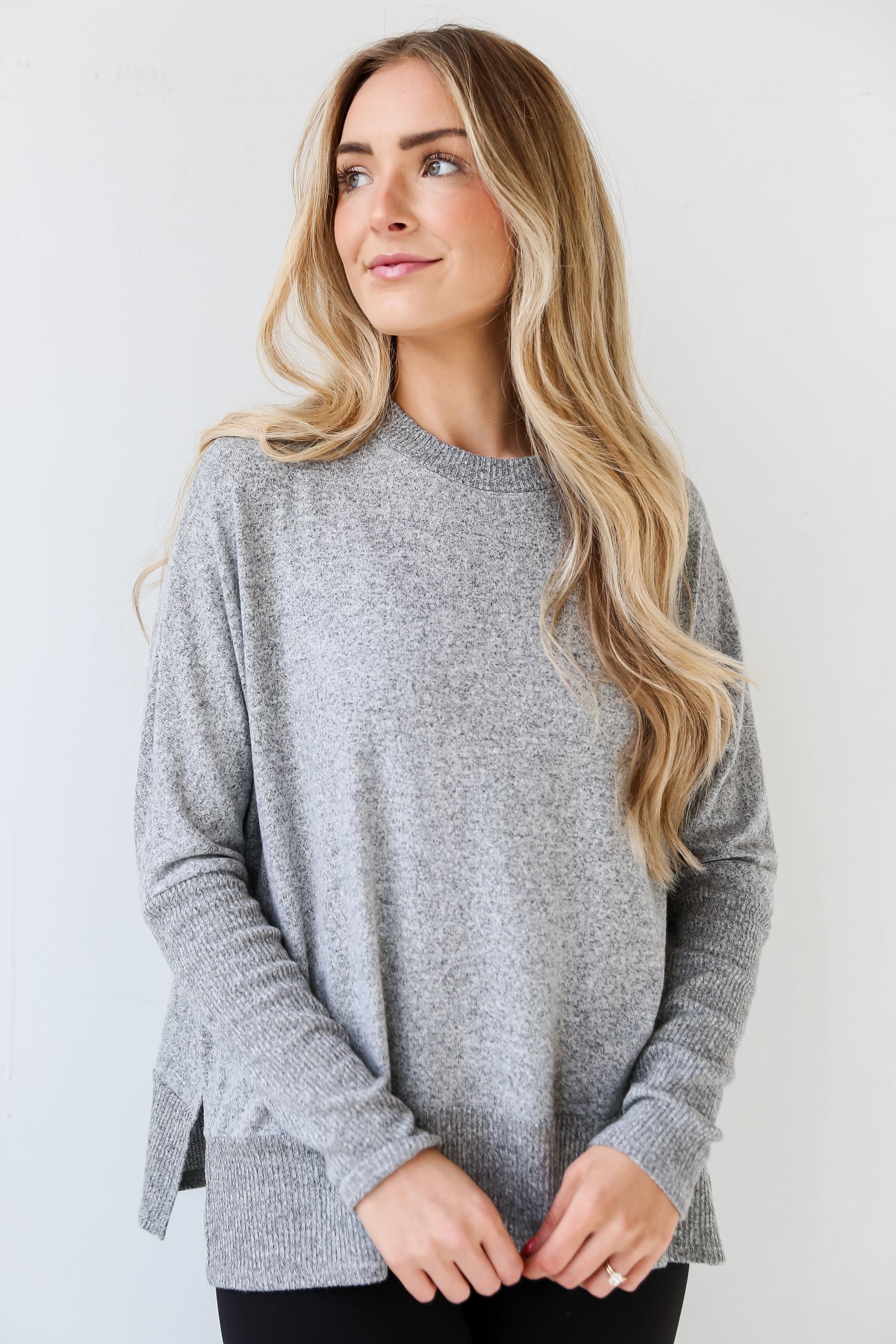 Olivia Brushed Knit Top - DU DEAL