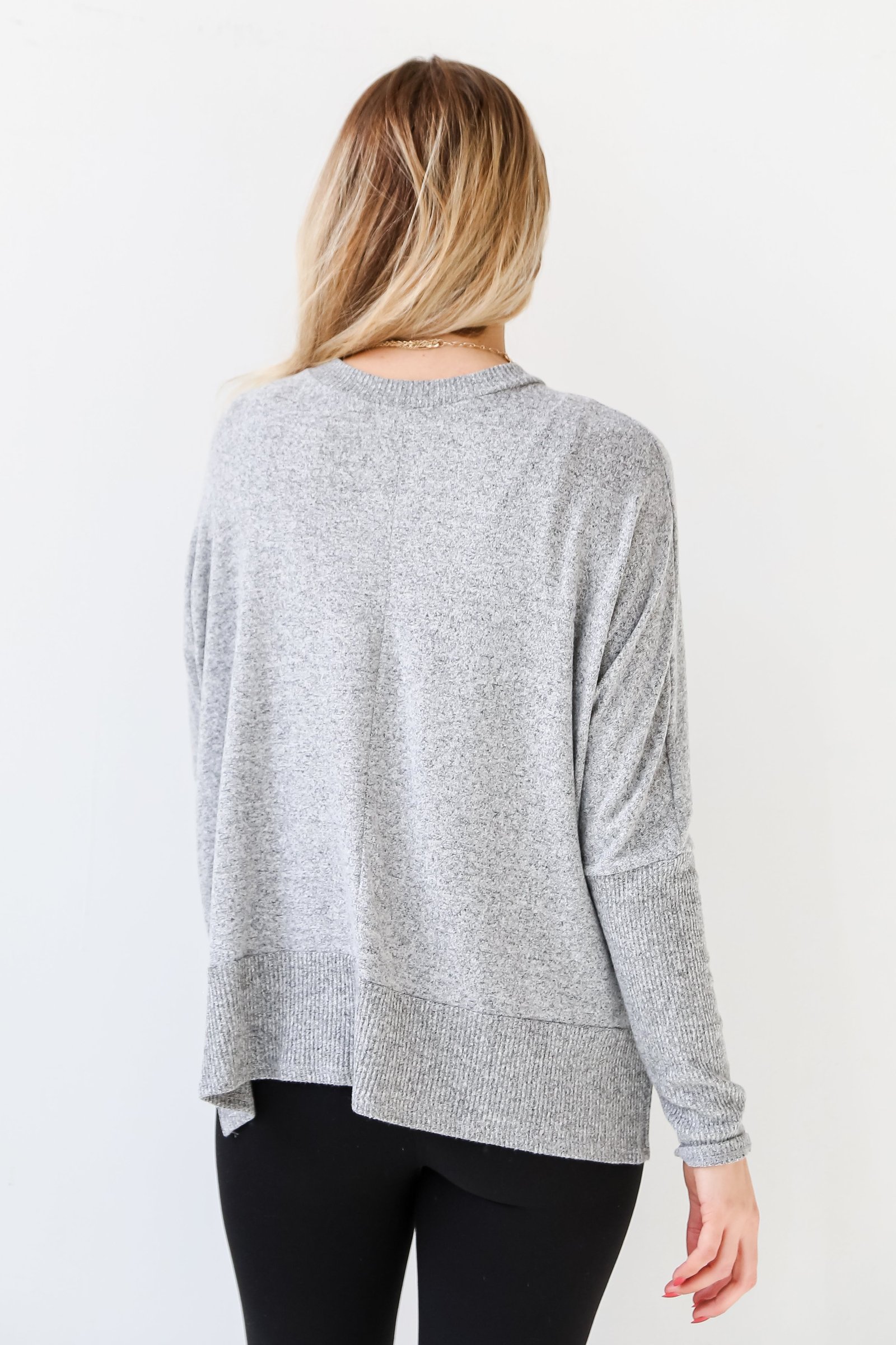 Olivia Brushed Knit Top - DU DEAL