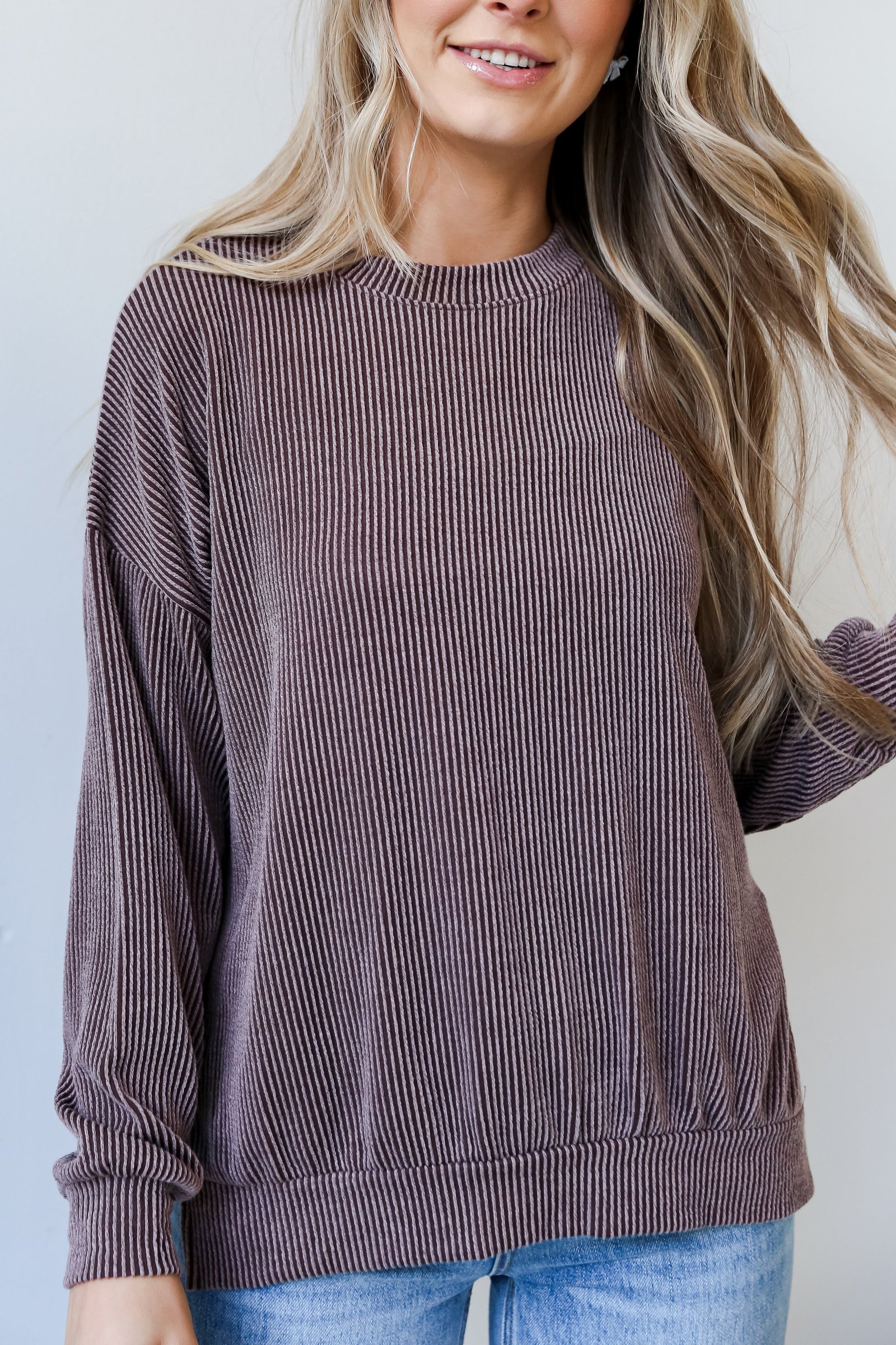 Perfect Aesthetic Corded Oversized Pullover